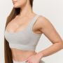 Lift Seamless Sports Bra Grey - GymBeam XL