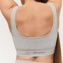 Lift Seamless Sports Bra Grey - GymBeam XL