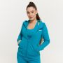 Women‘s Limitless Zip Up Hoodie Aquamarine - GymBeam XXL