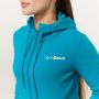 Women‘s Limitless Zip Up Hoodie Aquamarine - GymBeam XXL