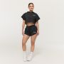 Women‘s Relay Cropped Hoodie Black - GymBeam XXL