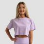 Women‘s Limitless Cropped T-shirt Lavender - GymBeam XL