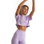 Women‘s Limitless Cropped T-shirt Lavender - GymBeam XL