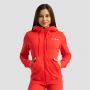 Women‘s Limitless Zip Up Hoodie Hot Red - GymBeam XXL