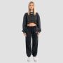 Women‘s Aura Cropped Sweatshirt Washed Black - GymBeam L