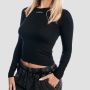 Women‘s Aura Long Sleeve T-Shirt Black - GymBeam XXL