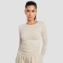 Women‘s Aura Long Sleeve T-Shirt Grey - GymBeam XXL