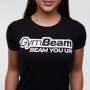 Women‘s Beam T-shirt Black - GymBeam XXL