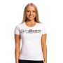 Women‘s Fitness T-shirt White - GymBeam XXL