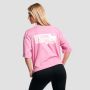 Women‘s Girls Club Boxy T-shirt Pink - GymBeam XL