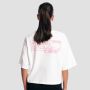 Women‘s Girls Club Boxy T-shirt White - GymBeam XL