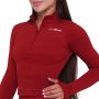 Women‘s Ignite Sports Top Dark Red - GymBeam XXL