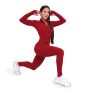 Women‘s Ignite Leggings Dark Red - GymBeam XXL