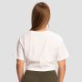 Women‘s Limitless Cropped T-Shirt White - GymBeam XXL