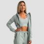 Women‘s Limitless Zip Up Hoodie Eucalypt - GymBeam XXL