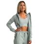 Women‘s Limitless Zip Up Hoodie Eucalypt - GymBeam XXL