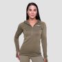 Women‘s Pulse 1/2 Zip Running Sweatshirt Vetiver - GymBeam XXL