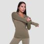 Women‘s Pulse 1/2 Zip Running Sweatshirt Vetiver - GymBeam XXL