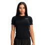 Women‘s Pulse X Running T-shirt Black - GymBeam XL
