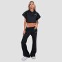 Women‘s Relay Cropped Hoodie Black - GymBeam XXL