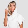 Women‘s Relay Cropped Hoodie Pearl - GymBeam XXL