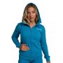 Women‘s Limitless Zip Up Hoodie Aquamarine - GymBeam XXL