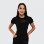 Women‘s T-shirt FIT Black - GymBeam XL
