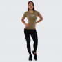 Women‘s T-shirt FIT Olive - GymBeam XXL