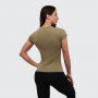 Women‘s T-shirt FIT Olive - GymBeam XXL