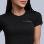 Women‘s T-shirt TRN Black - GymBeam XXL