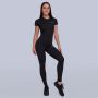 Women‘s T-shirt TRN Black - GymBeam XXL