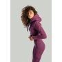 Women‘s Essential Cropped Hoodie Plum - STRIX S