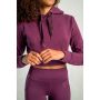 Women‘s Essential Cropped Hoodie Plum - STRIX S