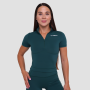 Women‘s Ignite Cropped T-shirt Dark Green - GymBeam XXL