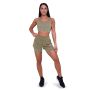Women‘s Pulse Running shorts 2in1 Vetiver - GymBeam XXL