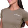 Women‘s Pulse Running T-shirt Vetiver - GymBeam XXL