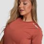 Women‘s Limitless Sports T-Shirt Cinnamon - GymBeam XXL