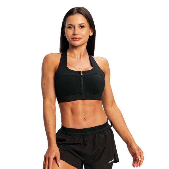 Women‘s Pulse X Running Sports Bra Black - GymBeam XL