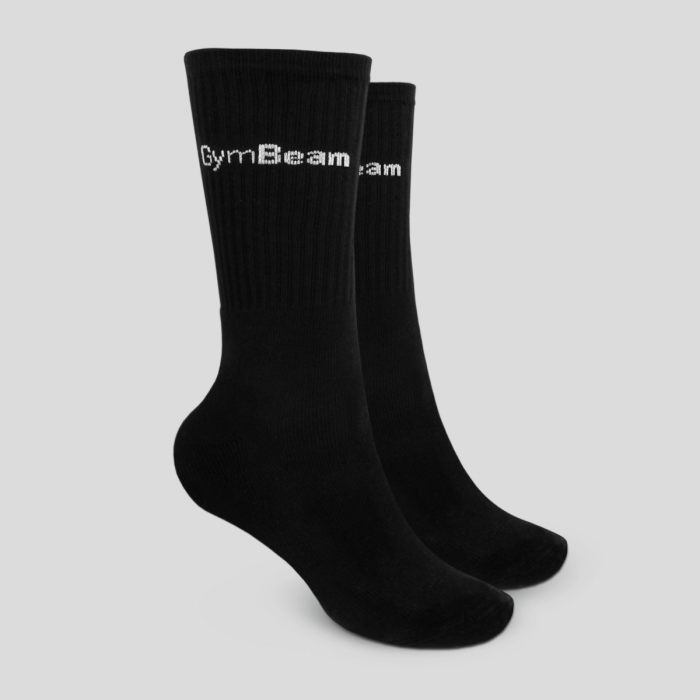 Ponožky 3/4 Socks 3Pack Black - GymBeam XL
