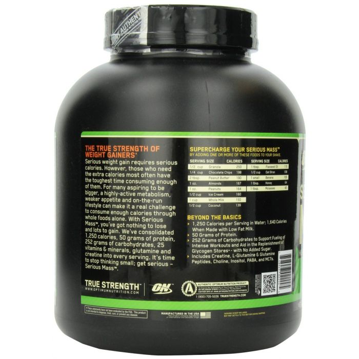 Gainer Serious Mass - Optimum Nutrition 5450 g - vanilla