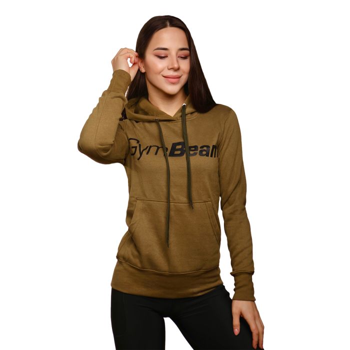 Women‘s Hoodie Athlete Military Green - GymBeam XXL