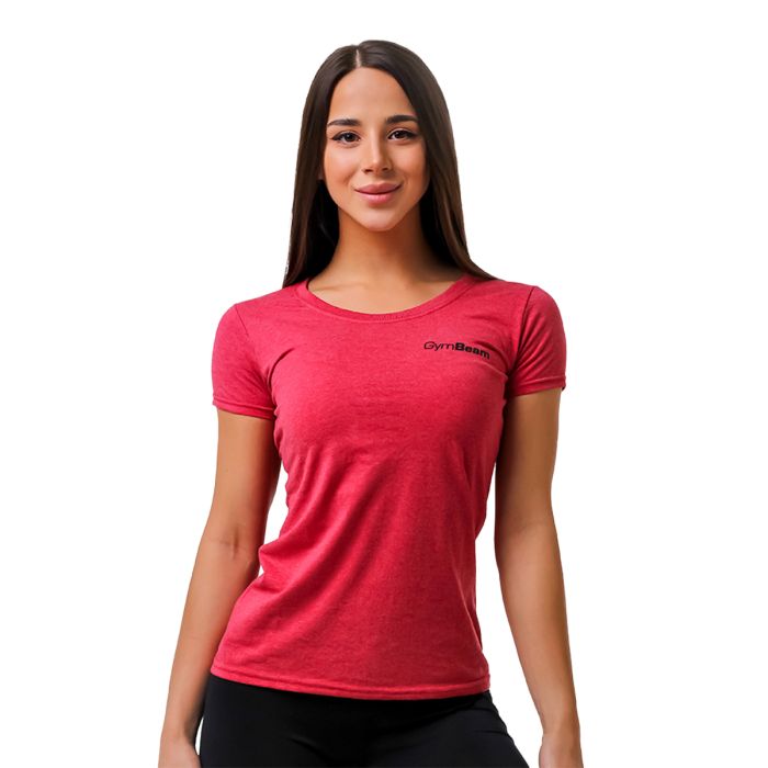 Dámske tričko Basic Vintage Red - GymBeam XXL