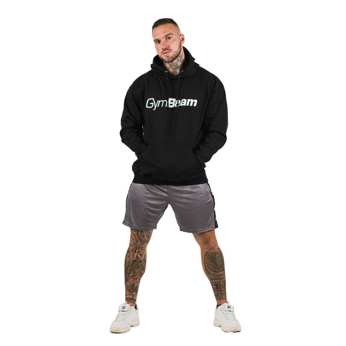 Men‘s PRO Hoodie Black - GymBeam XXL