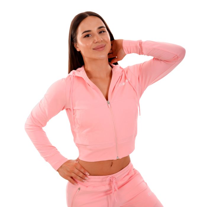 Women‘s Zip-up Hoodie TRN pink - GymBeam M