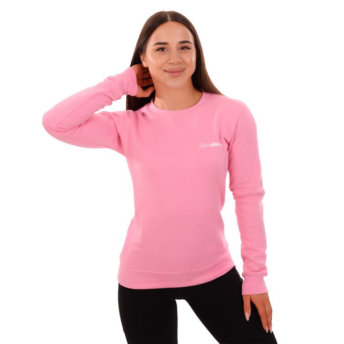 Women‘s Jumper Basic Baby Pink - GymBeam M