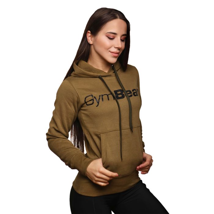 Women‘s Hoodie Athlete Military Green - GymBeam XXL