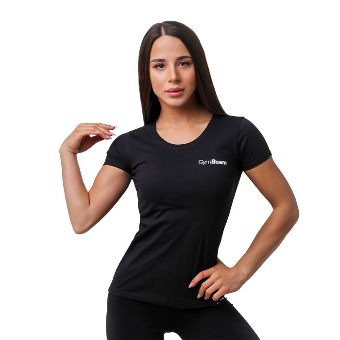 Dámske tričko Basic Black - GymBeam XXL