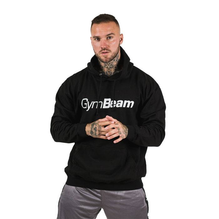 Men‘s PRO Hoodie Black - GymBeam XXL