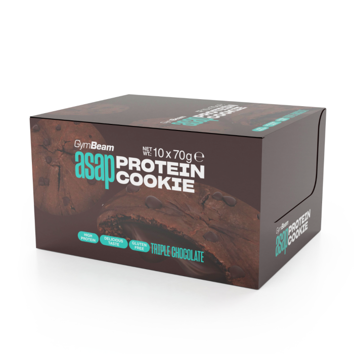 ASAP Protein Cookie - GymBeam 10 x 70 g - vanilla