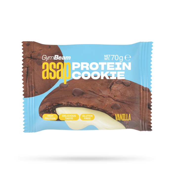 ASAP Protein Cookie - GymBeam 10 x 70 g - vanilla